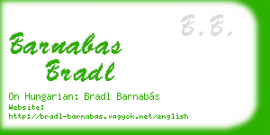 barnabas bradl business card
